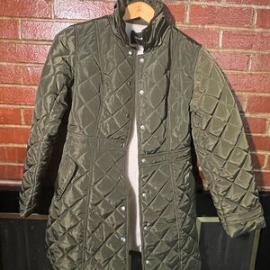 Olive Quilted Utility Jacket